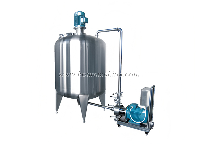 In-line Shear Mixer Works with Tank