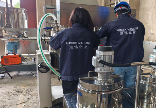 Products trials process in plant