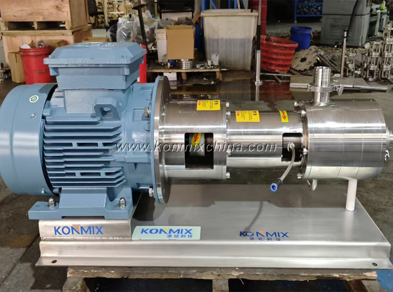 In-line Homogenizer (3-Group rotor-stator chamber)